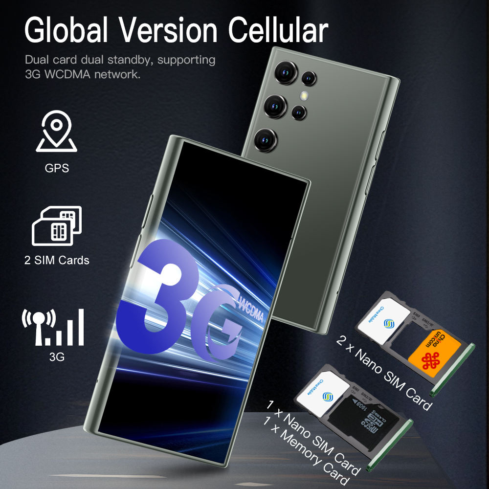 SERVO S23 Mini Android-smartphone 3G WCDMA 2 GB + 16 GB ROM Google Play WiFi 2 SIM Stand-by 3.0 "scherm Leuke mobiele telefoons Vlaggenschip