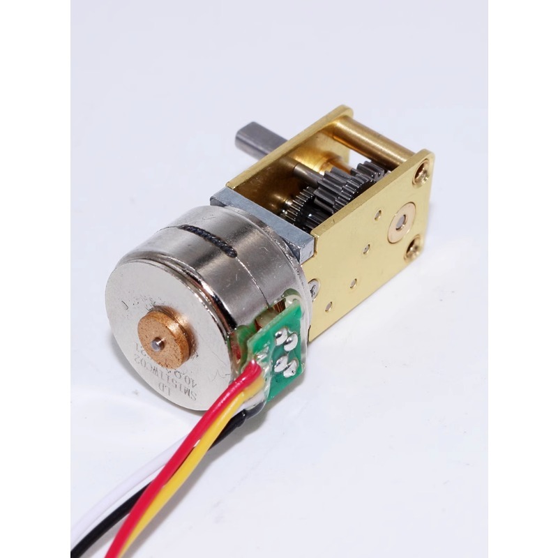 DC 5V GM1218-15BY Micro Stappenmotor Metalen Versnellingsbak Wormwiel Borstelloze 2-Fase-4-Draad voor intelligente Robot/Manipulator