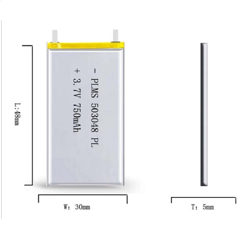 Beste batterie 3,7 V 503048 053048 750MAH MP3 Lithium-Polymer MP4 Bluetooth GPS kabellos Stereo Headset Tablette batterie