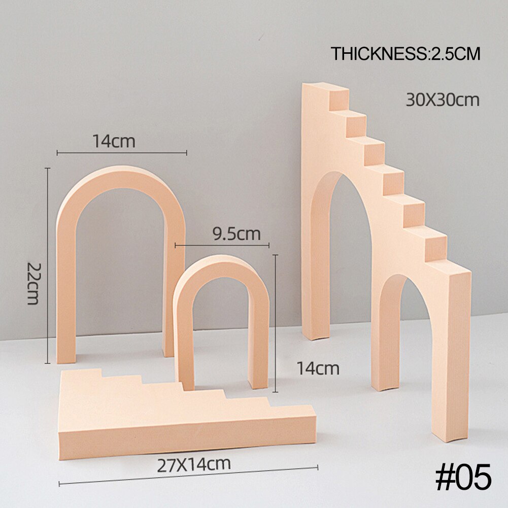 Cube Photo Props INS 3D Ornaments Jewelry Shooting Cosmetics Posing Beauty Ornaments Photography Background Props: 05