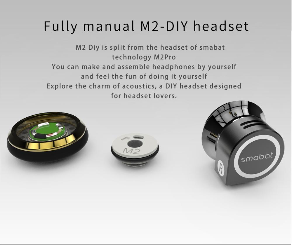 Sambat M2 auriculares modulares, montaje DIY, actualización de piezas mmcx, ajuste de de sonido para aprender acústica, juguete hifi