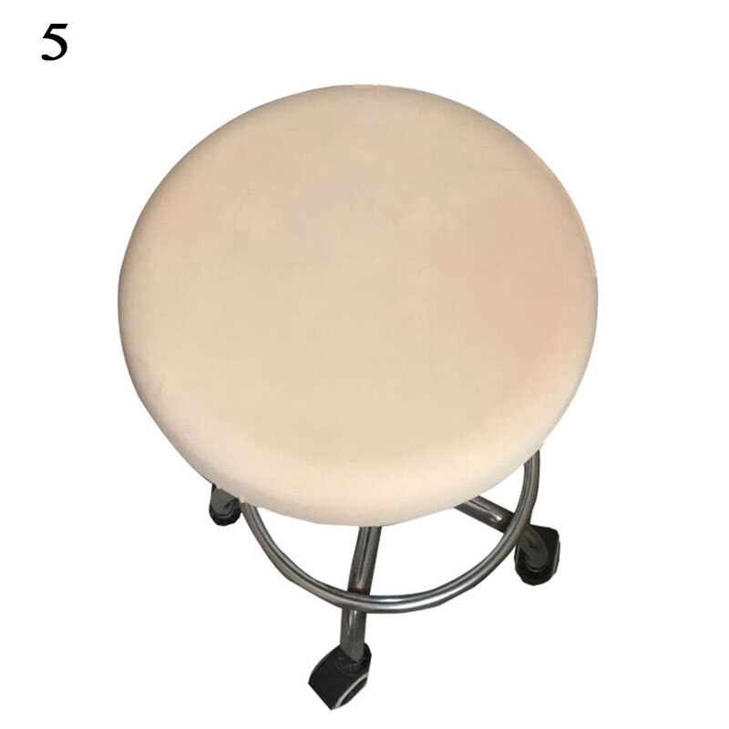 Ronde Stoel Cover Spandex Bar Kruk Cover Elastische Stoelhoezen Thuis Stoel Eenvoudige Stretch Stoel Cover Bloemen gedrukt: 5