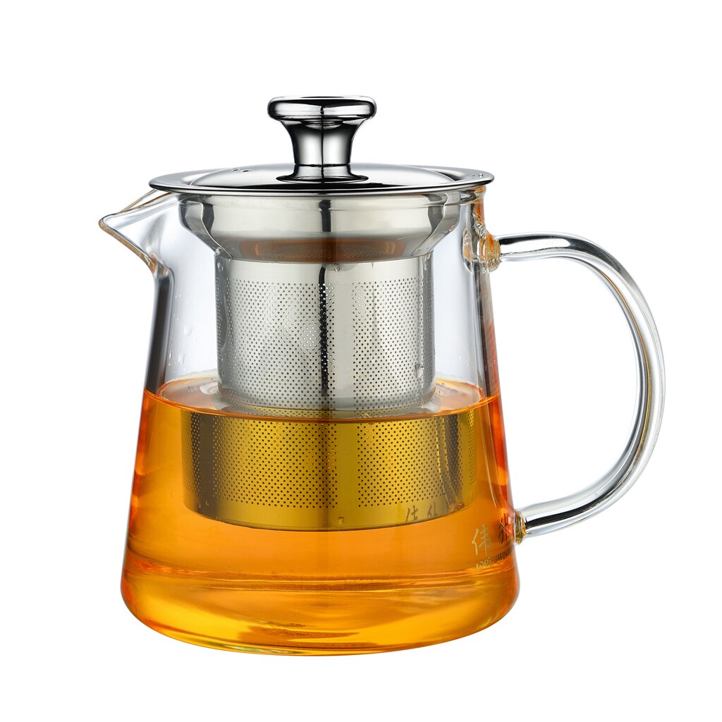 400ml Heat Resistant Glass Teapot Kettle Coffee Glass Maker for Home Office