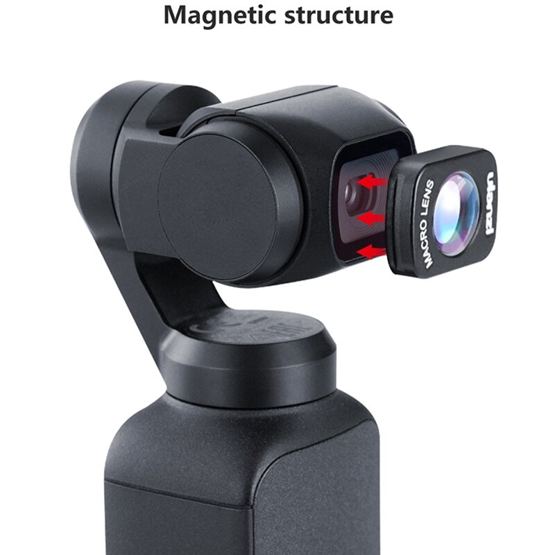 Ulanzi Op-5 Op-6 Wide Angle Macro Lens For Dji Osmo Pocket 10X Hd 4K Macro Lens Gimbal Accessories netic Lenses