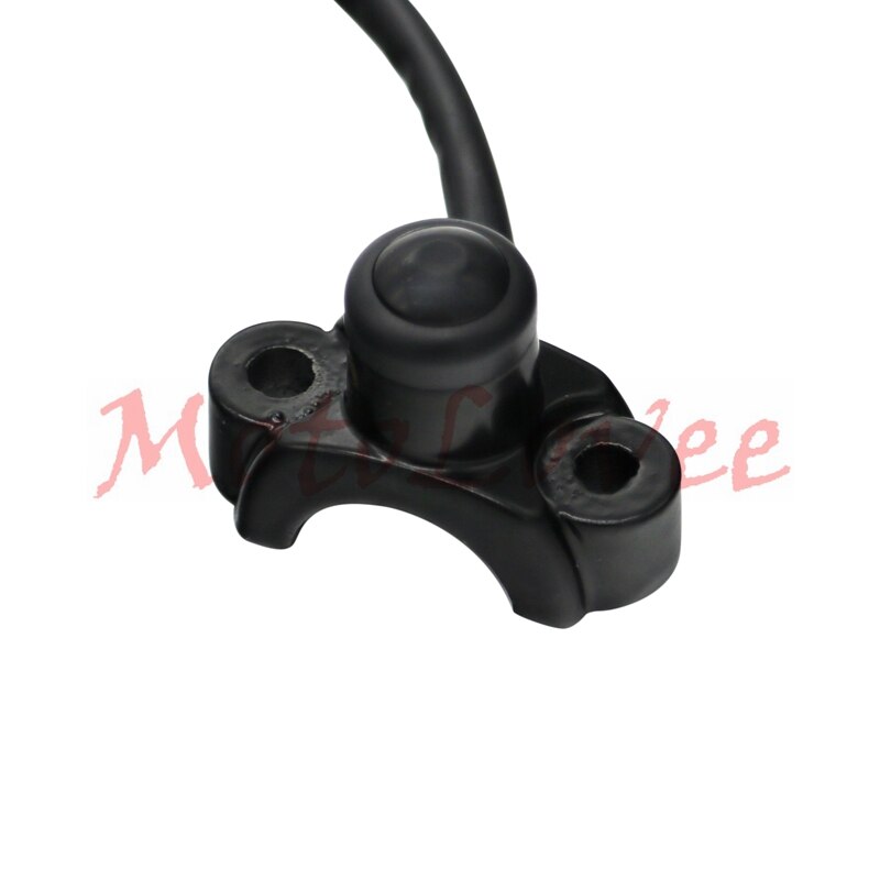 Motolovee 1 PC Red/Yellow Universal Motorcycle Switches Aluminum Handlebar Mount Headlamp Power Start Kill Fog Light Button