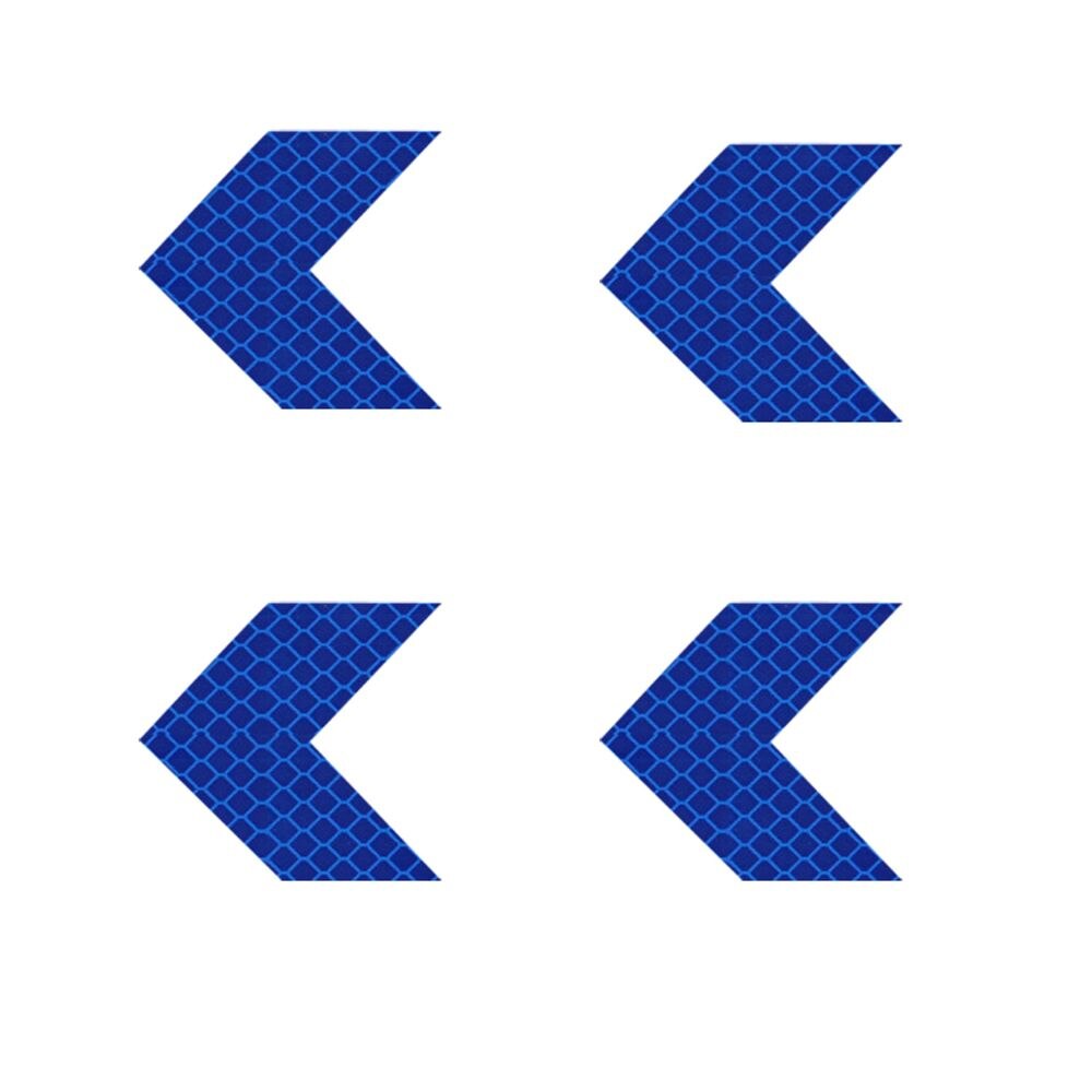 4pcs Mountain Bike Reflective Stickers Frame Forks Protector Bicycle Frame Car Motorcycle Bike Sticker Bicycle Accessories: blue