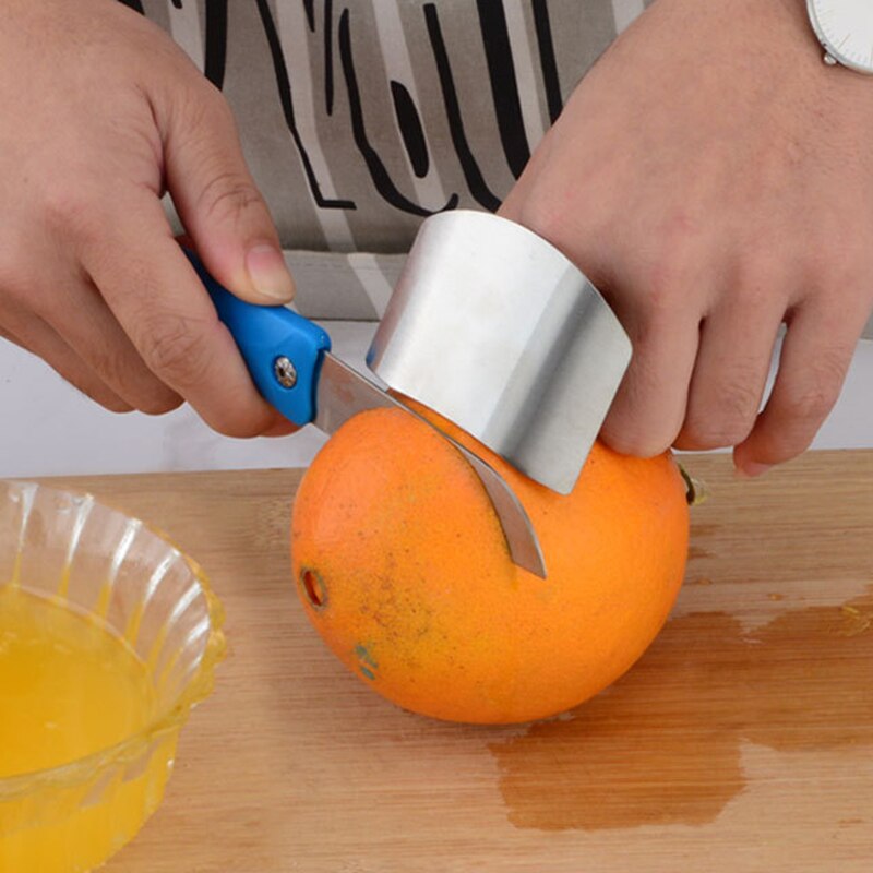 Protection Kitchen Finger Vegetables Protector Stainless Steel Kitchen Hand Cut Safe Guard Knife Tool Accessories Knife Cutting