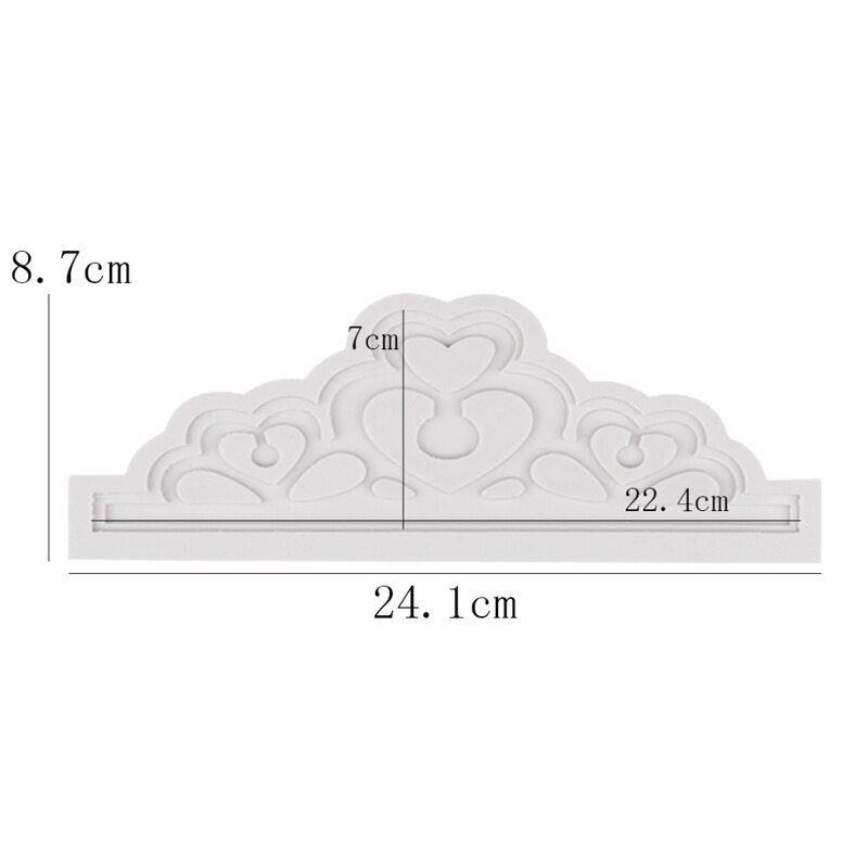 Varios molde de corona Imperial molde de silicona Fondant herramienta de decoración de pasteles Gumpaste Sugarcraft, formas de Chocolate hornear: YX1234