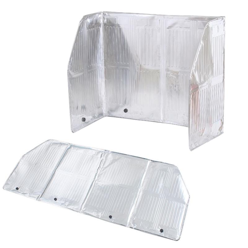 Protector contra salpicaduras de aceite para cocina de 120x50cm, lámina de aluminio, protector para estufa de Gas, pantalla antisalpicaduras de aceite para cocinar o freír, protección contra salpicaduras de aceite