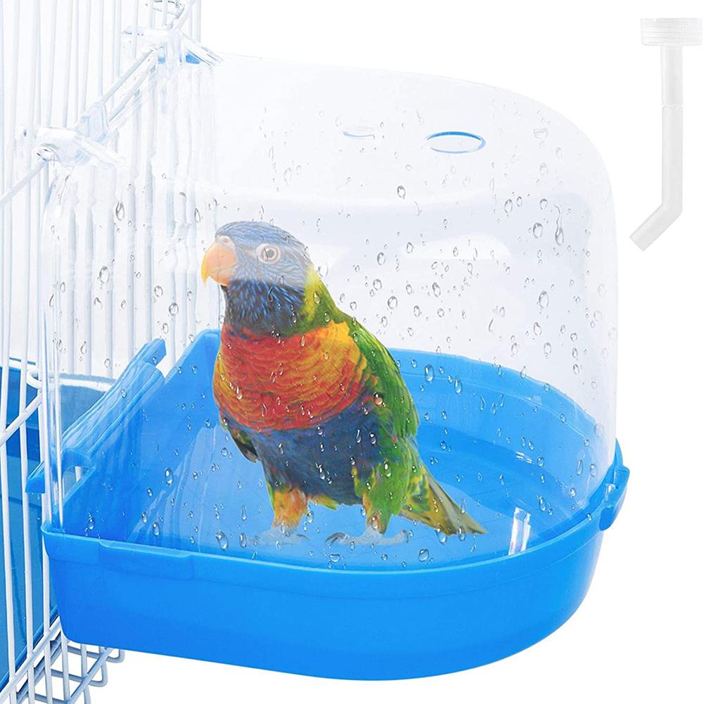 Boîte de bain amovible, bassin de bain à Clip, Cage à oiseaux, perroquet baignoire se fixe à la plupart des cages pour petits oiseaux