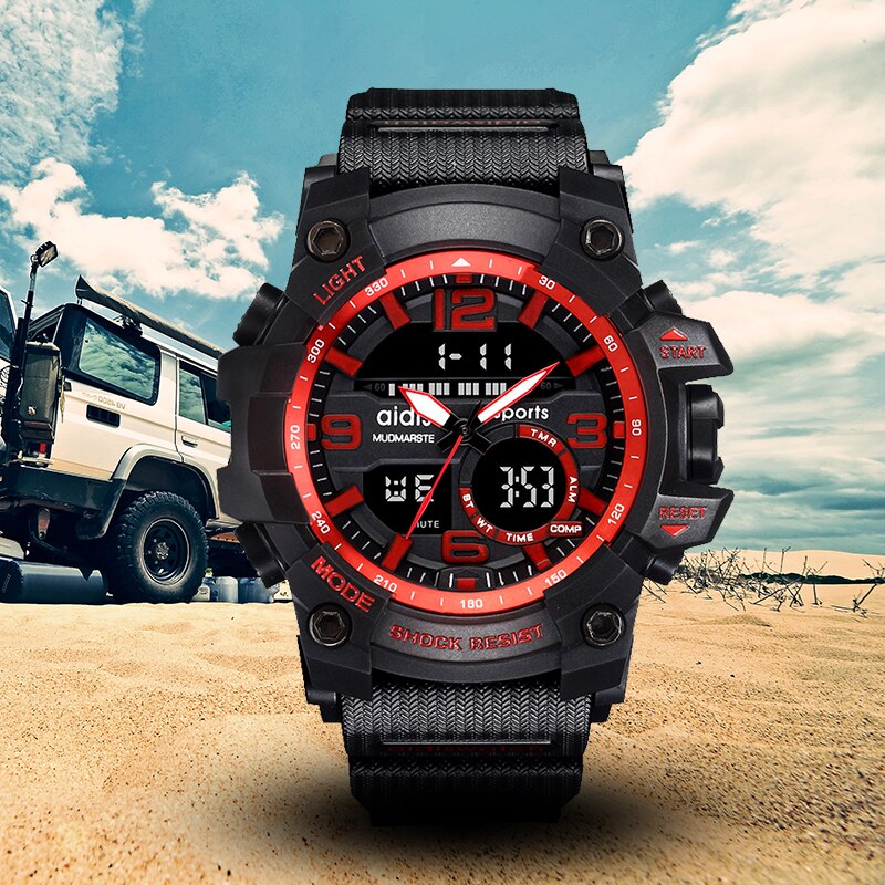 Addies herenhorloges g-stijl heren sporthorloge lichtgevende horloges heren sporthorloge heren waterdicht 30 meter waterbestendig