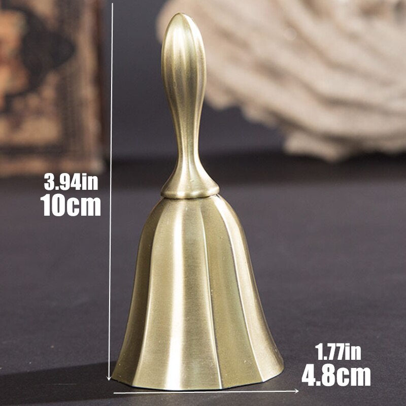 Hand Bell Brass School Receptie Diner Hotel Hand Bel Kerstcadeaus Brons Gesprekken Bel Bar Eetzaal Tafel Bel: 2