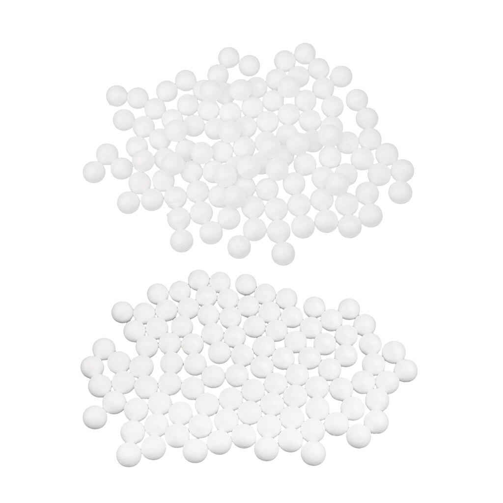 200Pcs 20 Mm 25 Mm Diverse Wit Schuim Ambachtelijke Ballen Effen Modelling Polystyreen Piepschuim Craft Bollen Bal Voor Diy, home Decor