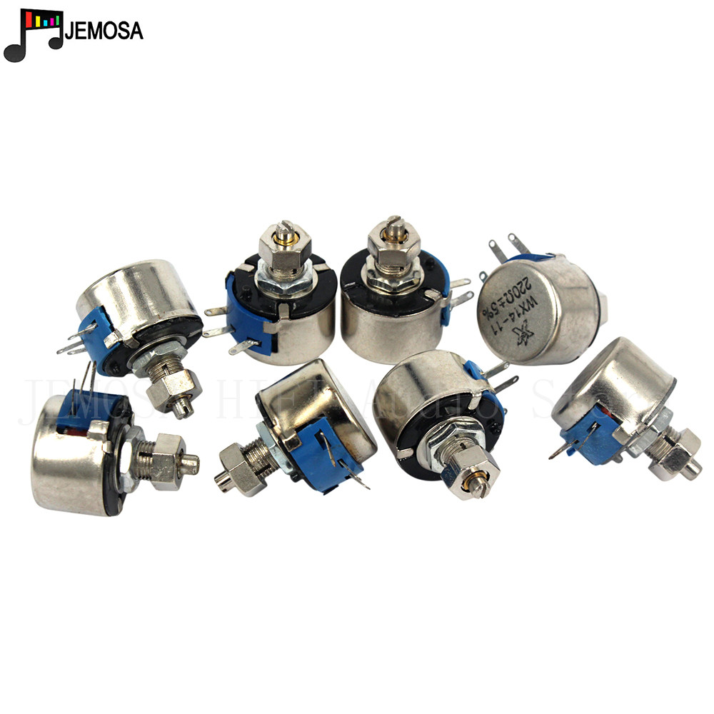 10Stck DIY HIFI Single Potentiometer WX14-11 3W 47R 56R 100R 220R 470R 1K 2,2 K 4,7 K 10K 20K 5% Filament Gleichgewicht