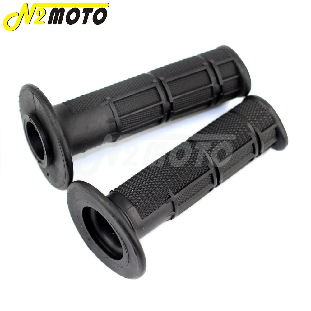 Off Road Universal Motorcycle Black Soft Rubber 22mm 7/8" Hand Grips Racing Pit Dirt Bike Motocross For Honda Suzuki Kawasaki