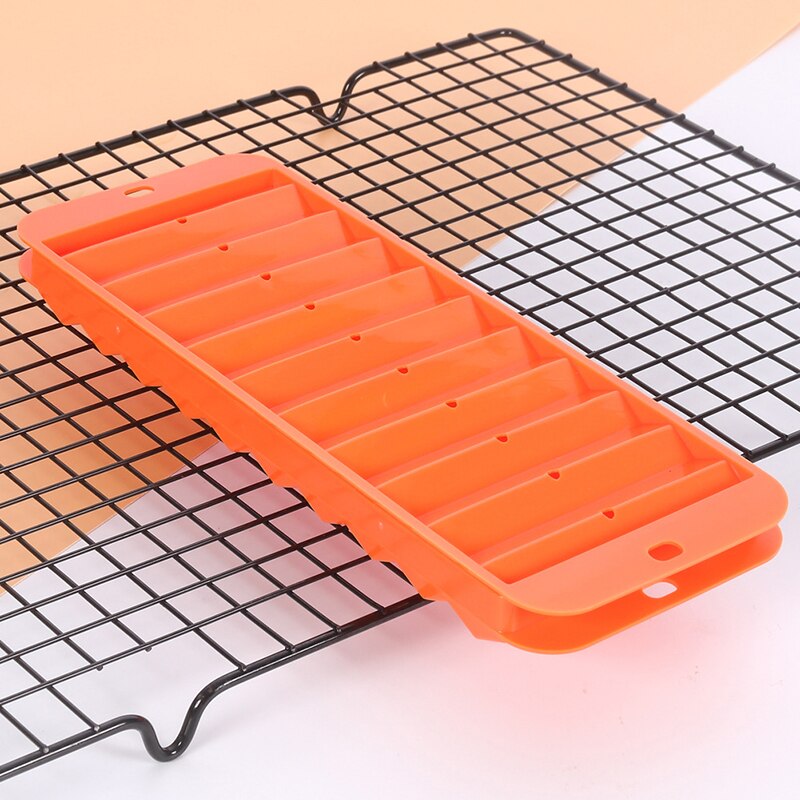 10 löcher Eis Tablett Schimmel Schokolade Backen Formen Wasser Flasche Eis Marker Werkzeuge Silikon Streifen bilden Eis Würfel Schimmel neue