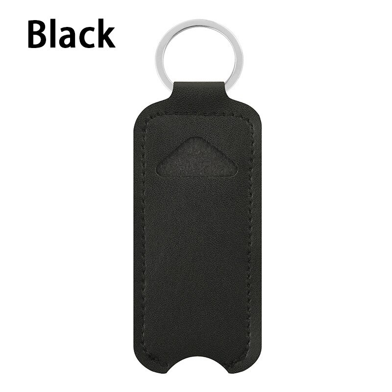 Lipstick Lipgloss Tas Sleutelhanger Sleutelhanger Draagbare Lippenbalsem Fles Verpakking Cover Cosmetische Container: Black