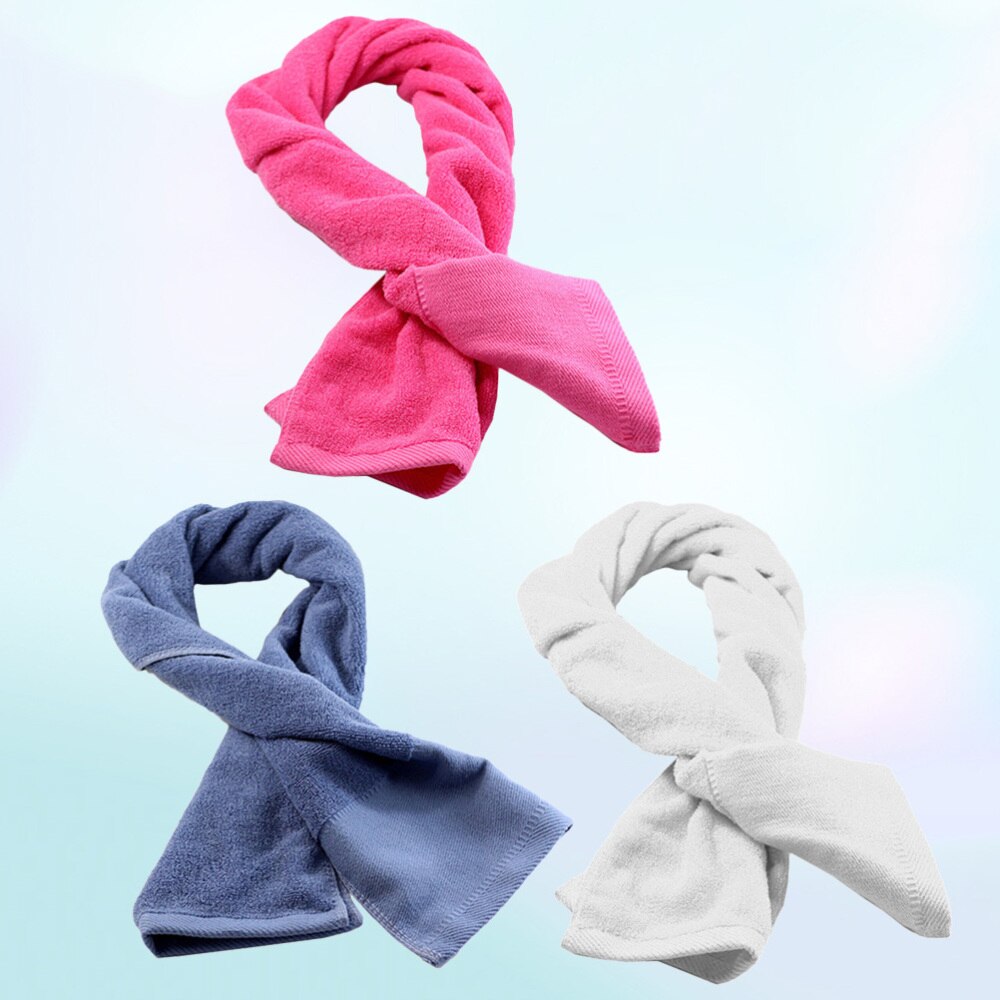 3Pcs Outdoor Sport Handdoek Fitness Kamer Sport Handdoek Verlengen Badkamer Handdoek Zachte Katoenen Handdoek Voor Outdoor Home (Grijs + + Wh