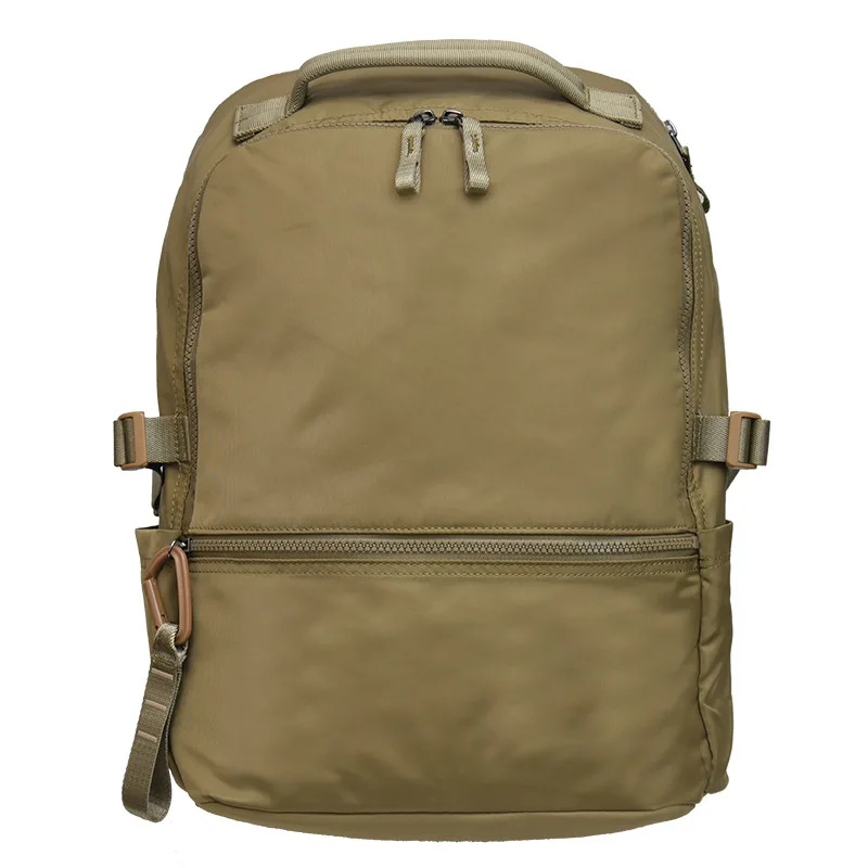 Travel Backpack for Junior And High School Students Multi-Functional Double Shoulder Bag Business Computer Bag Nylon Material: Yellow