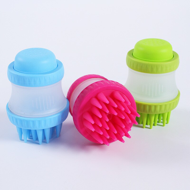 Multifunción de silicona baño perro lavado la cabeza de ducha de champú para perros perro baño herramienta para peinar limpieza, baño de masaje gato cepillo para Spa