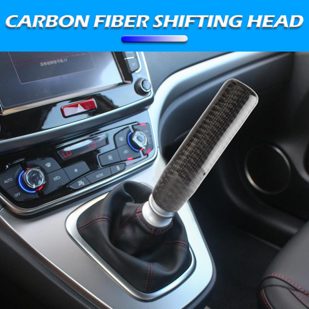 Gear Shift Knob Classic Delicate Universal Car Gear Shift Knob Carbon Fiber Look Shifter Lever Gear Stick Knob