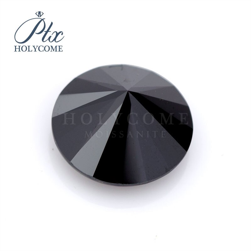 7.5Mm 2020Hotsale Moissanite Leverancier Zwarte Ronde Cut Moissanite Voor Moissanite Diamond Ring Fabriek Direct Leveren Groothandelaren