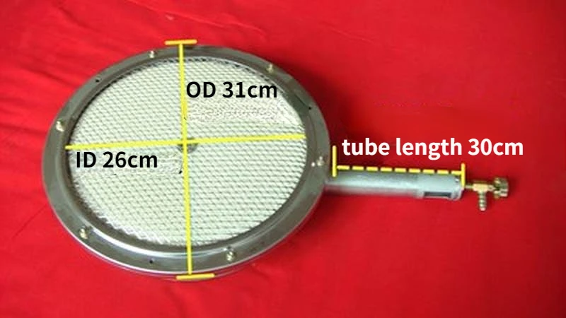 Gasgrill infrarød brænder udskiftning brand energibesparende brænderplade komfurkerne rektangulær