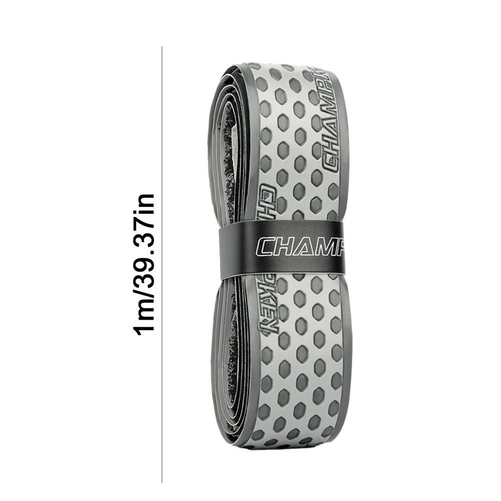 1m Tennis Racket Grip Tape Anti-slip Sweatbands Badminton Tennis Racket Overgrip Absorbs Sweat Anti Slip for Racket Handle: grey