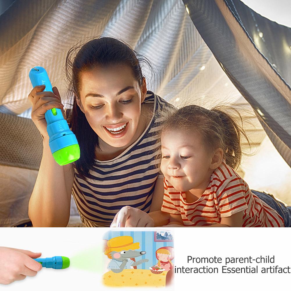 Mini Projector Zaklamp Fakkel Educatief Licht-Up Speelgoed Voor Kinderen Kids Brain-Training Speelgoed Mini Projector Zaklamp
