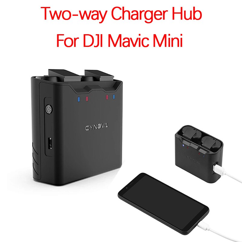 Voor Dji Mavic Mini Drone Batterij Opladen Hub Twee-weg Charger Manager Output Input Power Bank Converter Accessoires