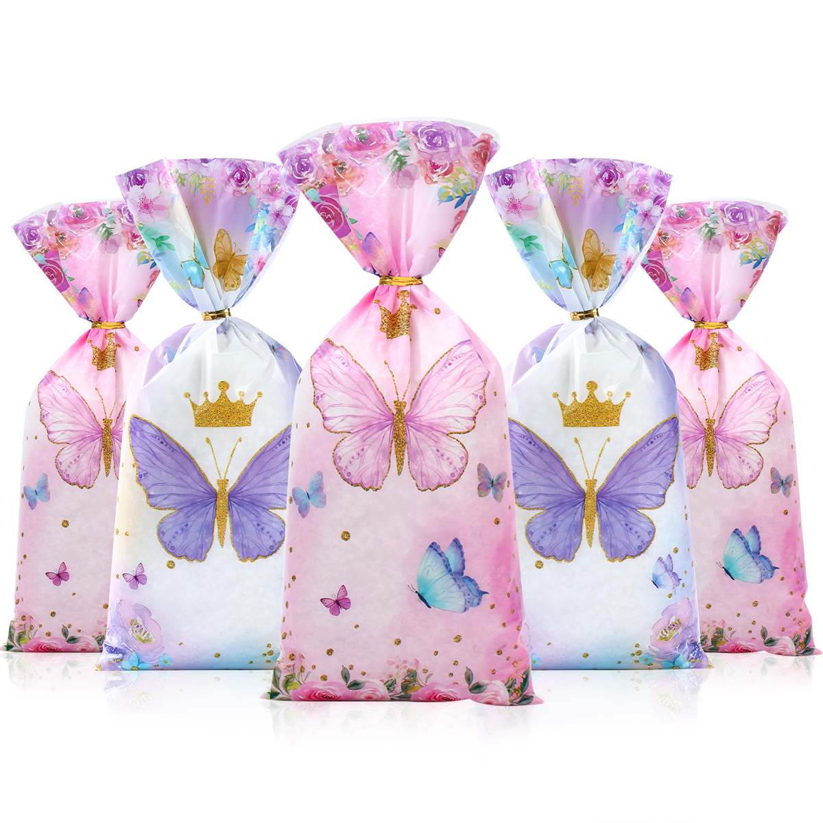 Bolsas de unicornio para dulces, 25/50/100 piezas, embalaje de , decoración de de cumpleaños, bolsa de para niña, suministros de cumpleaños para Baby Shower