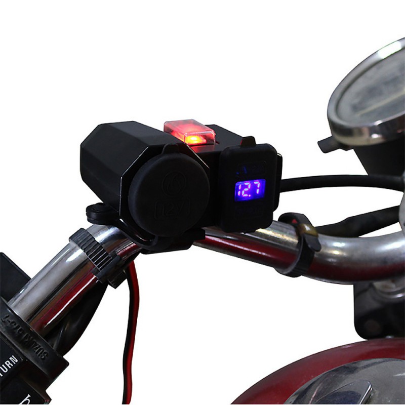 DC 12V Waterdichte Motorcycle 4.2A Dual USB Lader Sigarettenaansteker Splitter Power Adapter