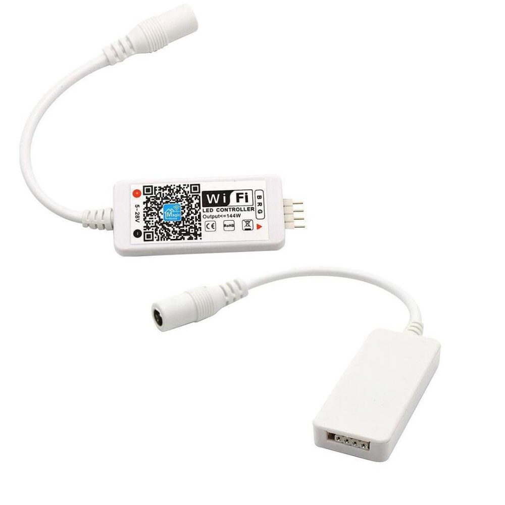Wifi rgb rgbw led controller med ir fjärrkontroll för  dc 12v rgb led strip light led moduler ljus