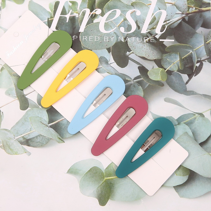 Clip para el pelo de Color caramelo para mujer, pasadores para niñas, horquillas, accesorios de Clip de Metal, herramientas de estilismo para el cabello