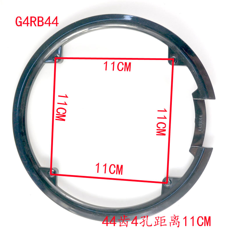 MTB Road Fiets Tandwiel Bescherming 40 42 44 46 48 50 52 T Crankstel Crank Guard Protector Fietsketting Wiel ring Plastic Cover: Light Grey