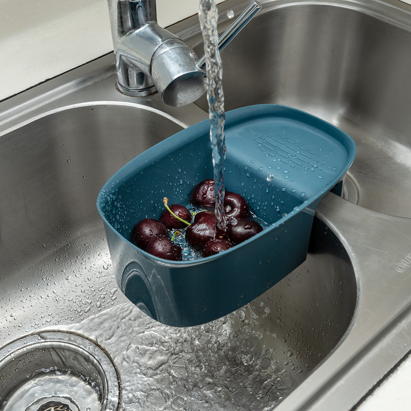 Schutt Gestell Hängende Lagerung Korb Küche Waschbecken Abfluss Gestell Tragbare Heimat Küche Werkzeug Schwamm Seife Kunststoff Wasserhahn Veranstalter Regal