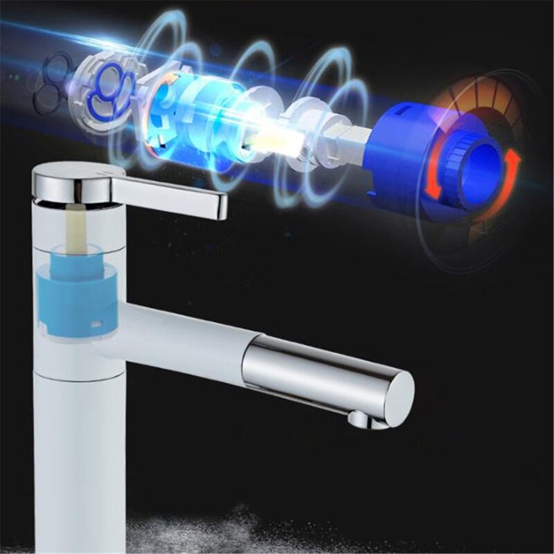 Bathroom Kitchen Basin Faucet Single Handle Pull Out Spray Sink Tap And Cold Water Crane Deck Mount Faucets