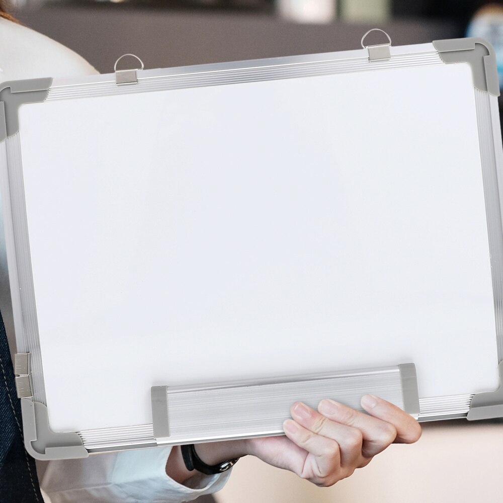 1pc Magnetic Portable Dry Erase White Board Hanging Double-sided Whiteboard