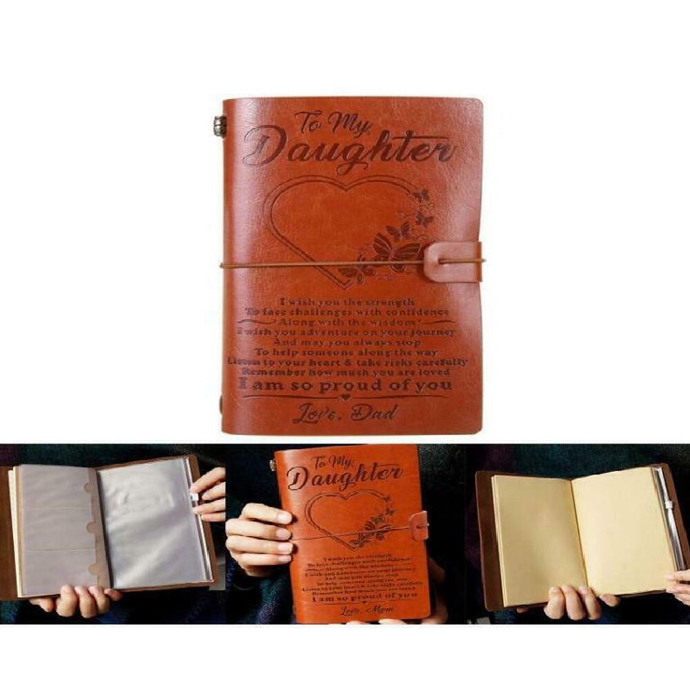 Carnet de voyage en cuir pour Journal intime, Journal de petit-fils, papeterie