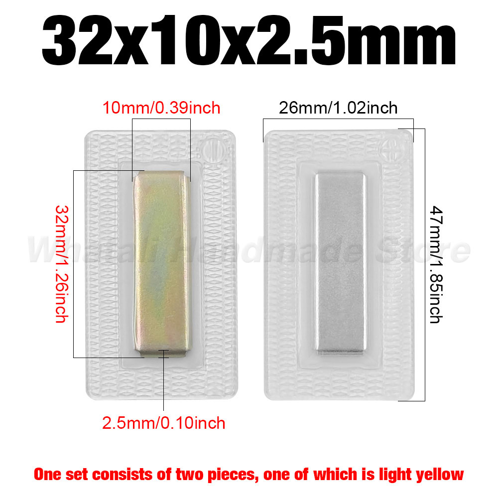 5 pares pvc invisível escondido metal forte botão de pressão magnética costura invisível ímã magnético prendedor para bolsa roupas: Branco puro sem níquel