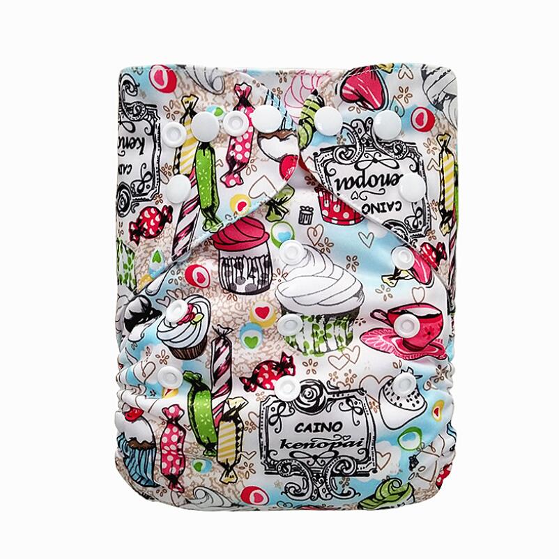 3-15KG Baby Cloth Diaper With 1pcs 4-layers Insert Washable Nappies ECO-Friendly Diaper Pocket Adjustable Reusable Cloth Diapers: O001