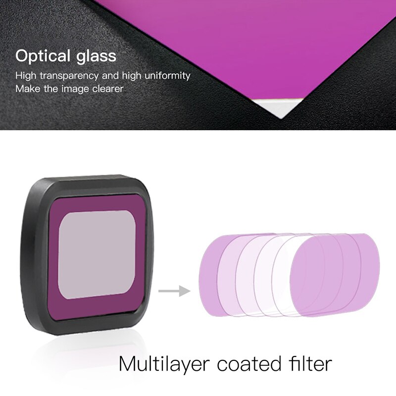 Dji osmo pocket camerapocket lens filter nd-pl  nd4 nd8 nd16 nd32 cpl filter til osmo håndholdt gimbal tilbehør