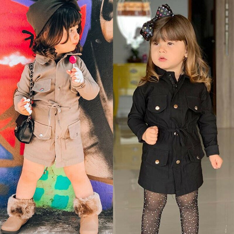 Pudcoco Brand Baby Girls Kid Jacket Coat Fall Windbreakers Warm Children Tops Suits Clothes