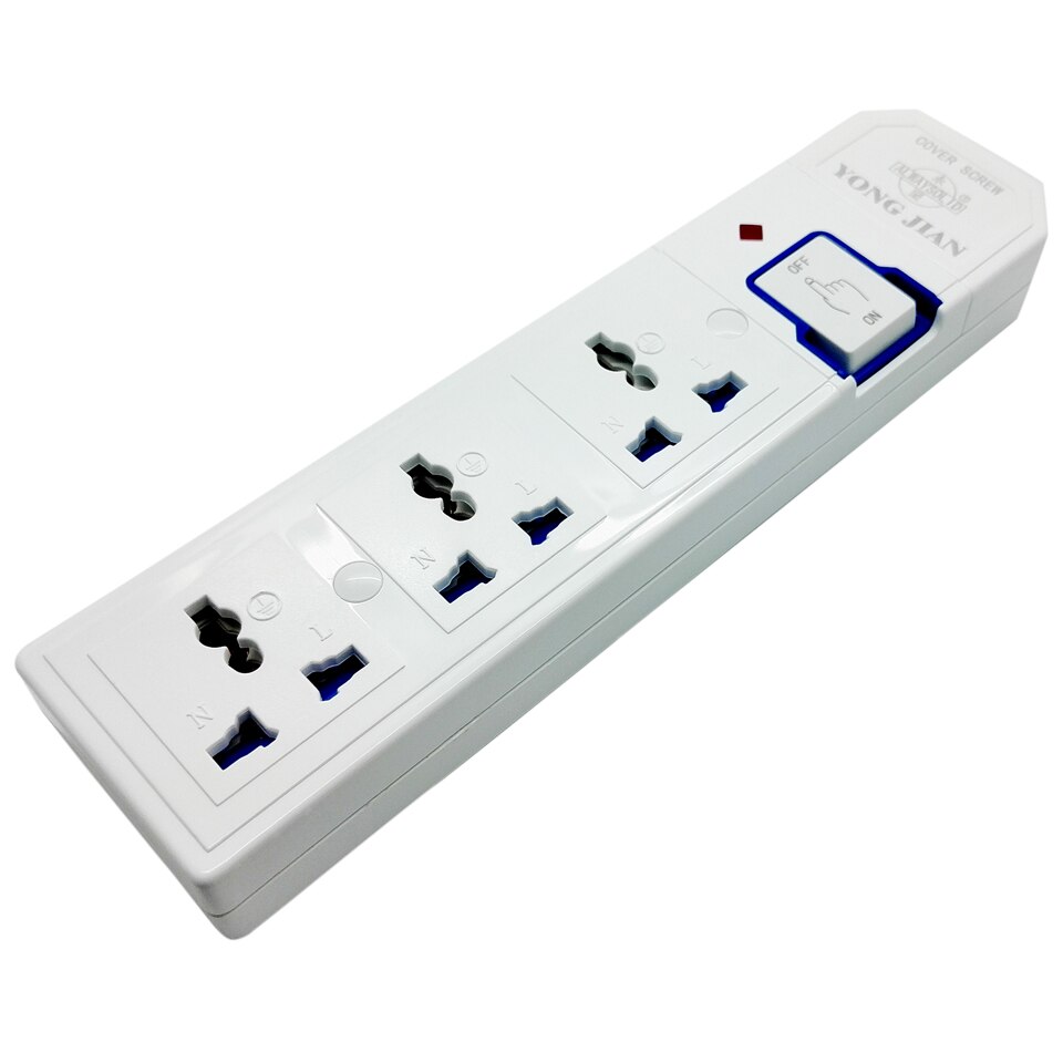 Meerdere Ac Elektrische Bedraden Power Strip 3 4 5 6 Outlets Us Eu Uk Au Cn Outlets Extension Socket Cord kabel 10A 250V 2000W
