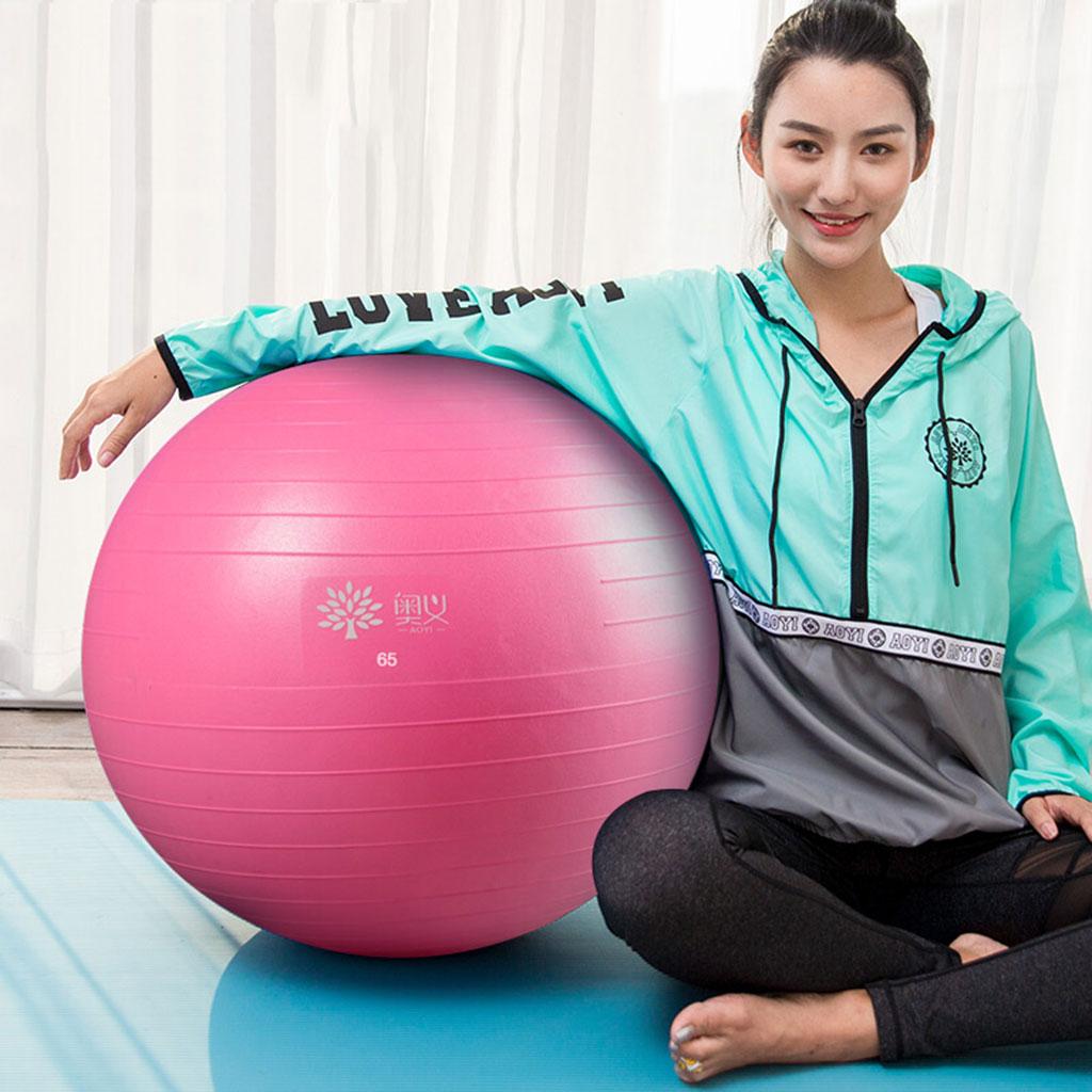 Yoga Ball Exercise Ball Ant-Burst Workout for Pilates, Gym Training Home Gym