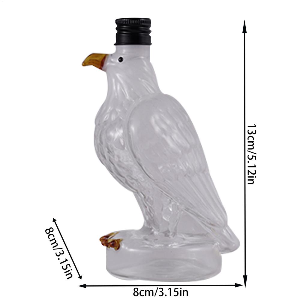 Divertida botella de águila de whisky, decantador de cristal único de águila de whisky, para hombres, decantador de para Bar, decoración del hogar para vacaciones: Azul