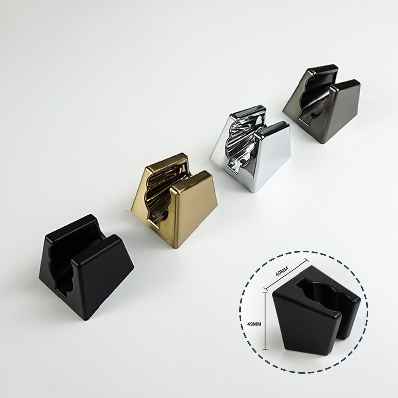 Hand Held Shower Head Holder Wall Mount Hand Shower Sprayer Holder ABS Bracket Bathroom Rose Gold Grey Chrome Shower Replacement