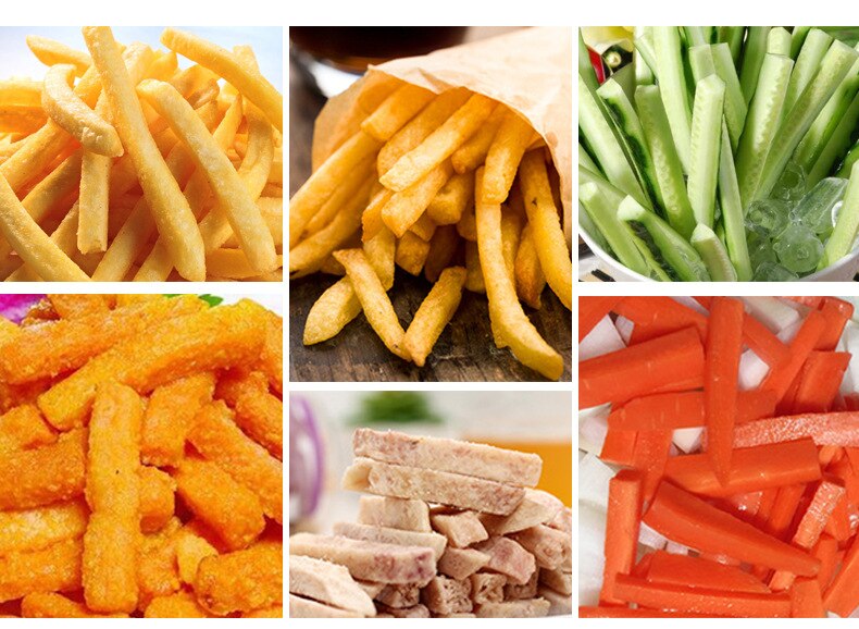 Potato Cutting Machine Stainless Steel Non-slip French Fries Cutter Home Use Potato Slicer Chopper Cucumber Carrot Kitchen Tool