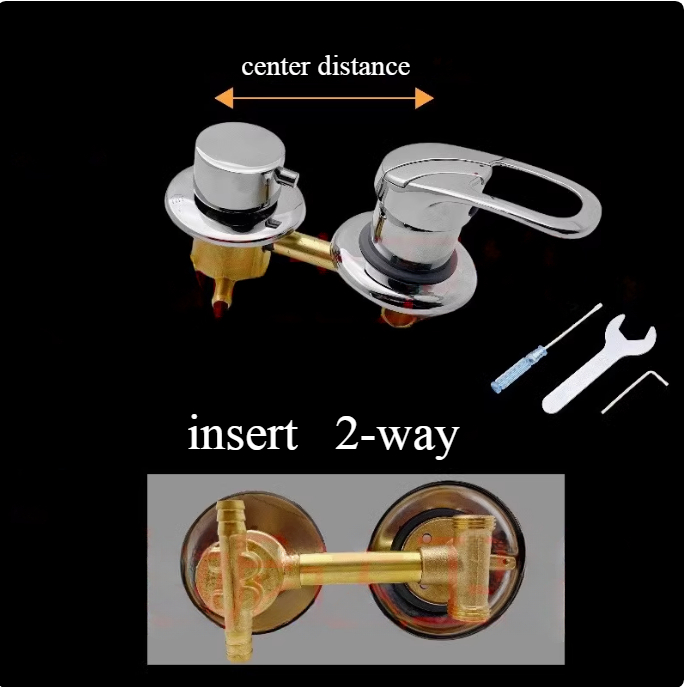 2/3/4Way Bath faucet water mixing valve switch Shower Switch Control Faucet Mixer Shower Cabin Accessories Valve Diverter Tap: WHITE / 32mm