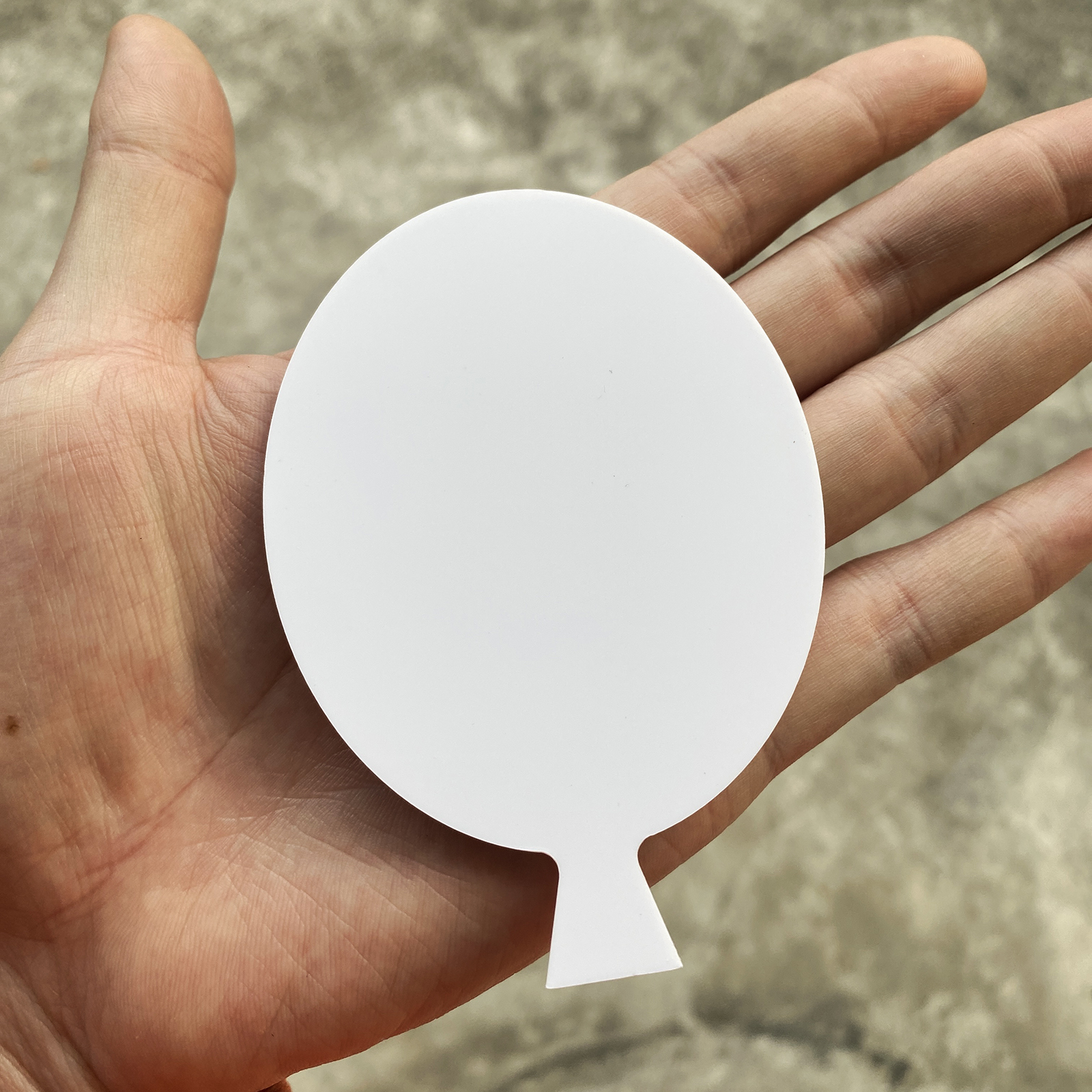 Balloon Acrylic Milestone Blanks,DIY Milestone Balloons Cards for Baby Photo Props,Baby Shower,Baby Keepsake,Wedding Decor: WHITE / 50pcs